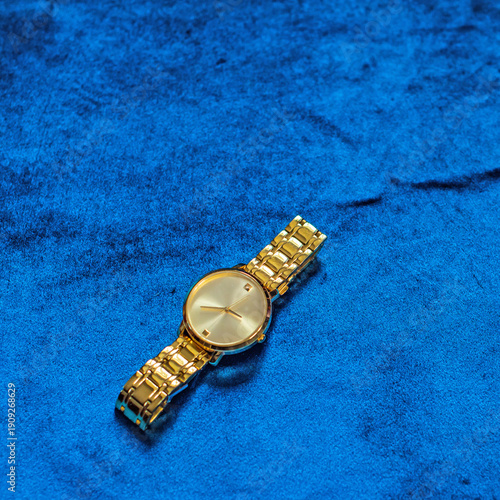 Elegant golden accessories arranged as a luxury fashion concept. Feminine style, modern trends, elegance and refined aesthetics