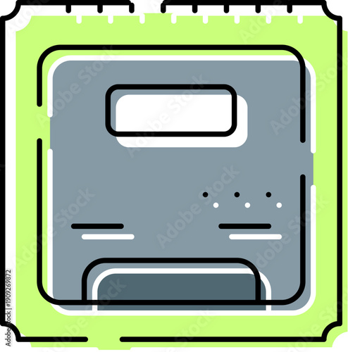 Central cpu microchip illustration representing computing hardware, silicon circuitry, data processing, ai and machine learning technology, networked performance and digital innovation