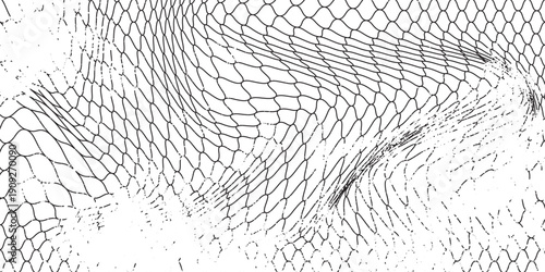 Mesh texture for fishing nets. Grunge pattern for sportswear or soccer goal, volleyball net, basketball hoop, hockey, athletics. Mesh modern net.art
