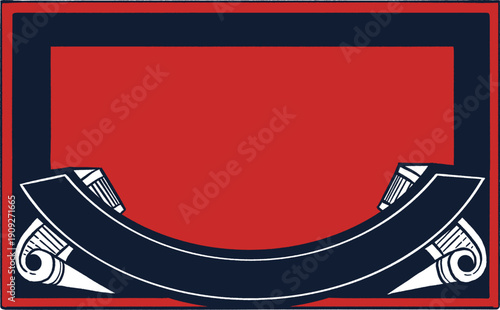 Vintage frame design Label Badge Tag Certificate Vector Graphic element Background template Classic style