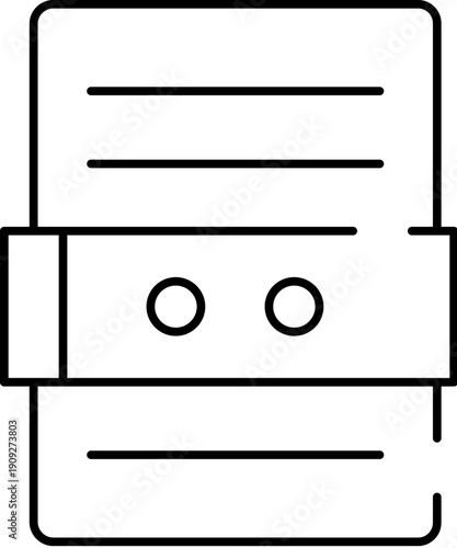 Archival folder holding important historical documents, records, and information in an organizational storage system, ideal for education and legal concepts