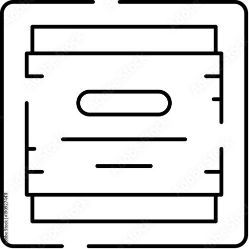 Outlined packaging for a hydrating or treatment face sheet mask, representing concepts of skincare, cosmetic products, beauty routines, and personal well being