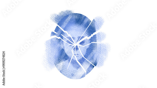 Mental Health Breakdown and Identity Crisis Concept