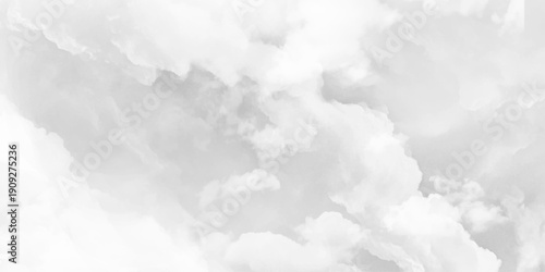 Grayscale Cloudscape with Moody Atmosphere. Vector Design.