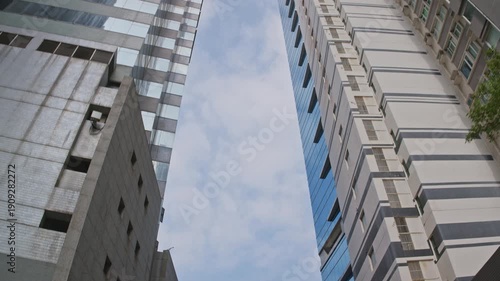 Hong kong city from the street level