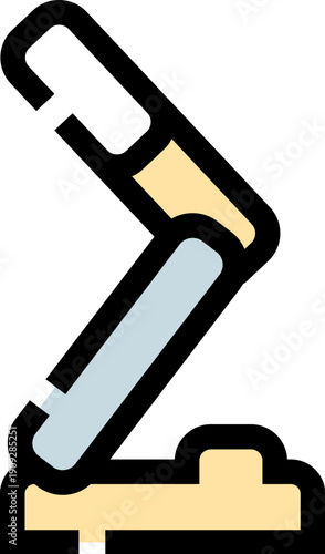 Robotic arm machinery icon representing industrial automation and future technology, symbolizing efficiency, engineering, and manufacturing processes in a modern digital environment