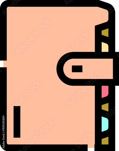 Planner icon symbolizing organization and time management for schedules, goals, appointments, and daily tasksclean modern design on a white background for business and personal use