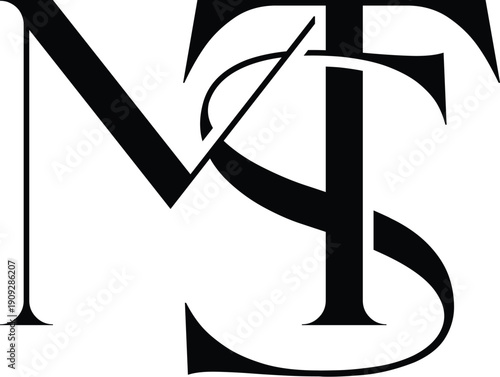 Letter MTS fashion logo