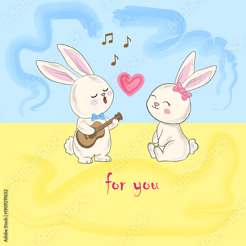 Hares in Love. Serenade.ai