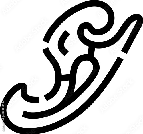 Drawing instrument for producing smooth curves and organic shapes, essential for architects, designers, and engineers in technical drawing and artistic design projects