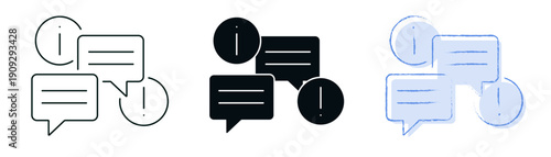 Information Overload icon. Mental health and digital wellbeing concept. Line, solid color or black symbol for web and UI. Perfect for apps and digital platforms. Editable vector stroke illustration.