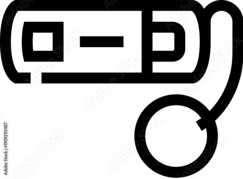 Usb flash drive icon symbolizing portable digital storage, secure data transfer and backup between computing devices, compact memory stick for easy file access and sharing