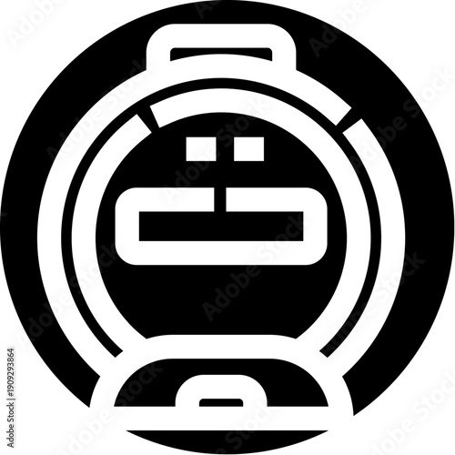 Gumball candy dispenser icon presenting a sweet snack vending concept, ideal for topics related to treats, childhood, fun, machines, and confectionery