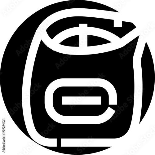 Electric kettle icon in minimalist black and white outline, modern circular design for web and app ui, representing boiling hot water for tea, coffee, and everyday kitchen use