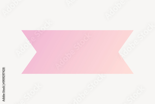 Pink and orange badge, gradient design badge collage element vector