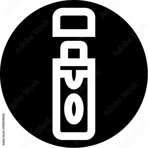 Usb flash drive icon symbolizing data storage, information transfer, and digital technology, representing connectivity and modern computer hardware solutions