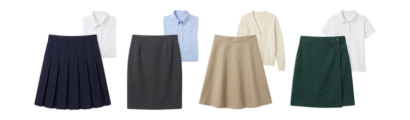 School skirt set.