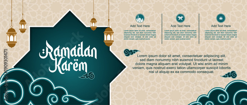 Ramadan greeting background is good to use for homepage, banner, etc.