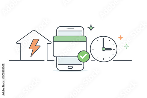 Smartphone home automation with energy management and scheduling