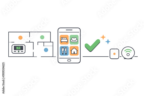 Smart home automation system with mobile app control for enhanced living