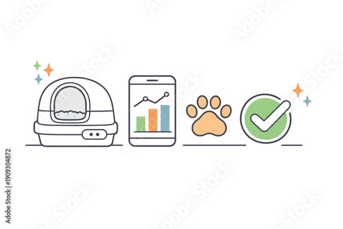 Smart pet care technology for automated litter box and tracking