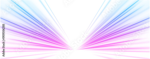 Bright pink and blue motion lines sweep along a sleek highway. Reflections and gradients enhance depth and realism. The composition feels dynamic and immersive. PNG