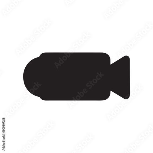 flat illustration of video vector icon. video camera sign symbol
