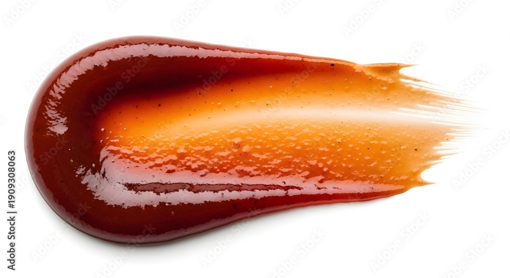 Fototapeta premium Creamy Caesar Sauce Smear on Light Background