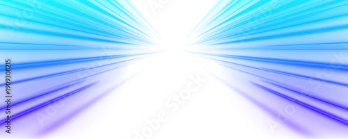 : Neon blue lanes shine beneath a dark digital sky. Bright reflections glide along the smooth surface. The composition feels dynamic and high-tech. PNG