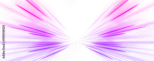 Neon magenta lanes curve through a dark abstract space. Bright reflections shimmer across the smooth highway surface. The composition conveys motion, depth, and futurism. PNG