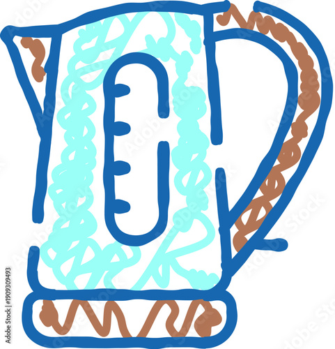 Electric kettle on a countertop quickly boiling water for tea or coffee, compact kitchen appliance for instant hot drinks, morning routine and cozy home comfort