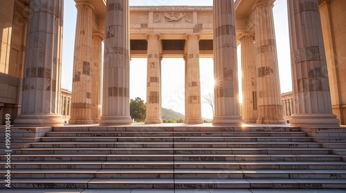 Lincoln birthday celebration historical monument architectural beauty outdoor setting sunrise view tribute to legacy