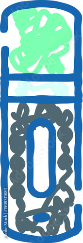 Shaving foam canister in a stylized icon form representing personal grooming products and men's hygiene, perfect for beauty, skincare, and barber shop themes