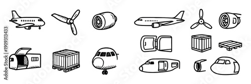 Cargo Aircraft Icons