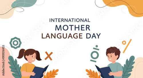 Children celebrate International Mother Language Day with books and symbols