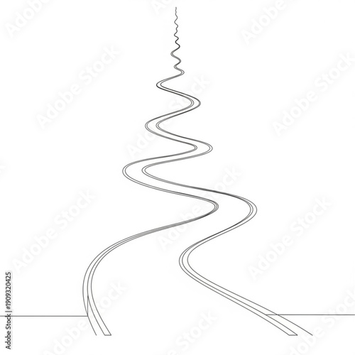 abstract christmas tree