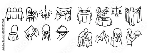 Banquet Hall Icon Grid