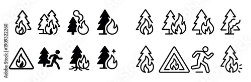 Forest Fire Icons