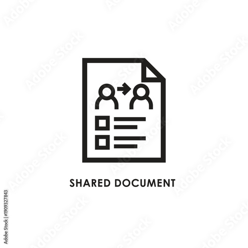 Minimalist Line Business Icon