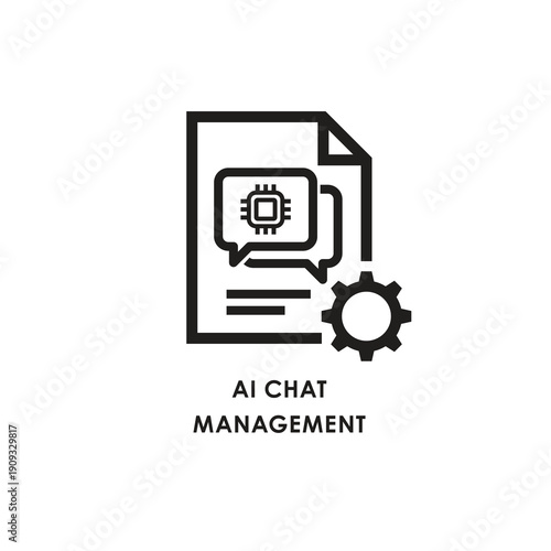 Minimalist Line Business Icon