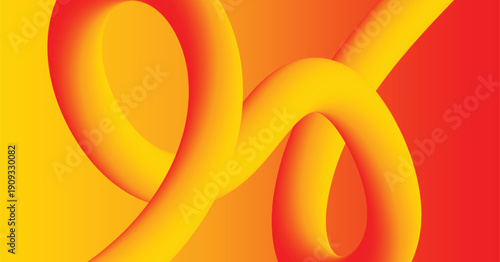 dynamic fluid gradient line, Abstract Orange and yellow dynamic gradient style fluid lines background