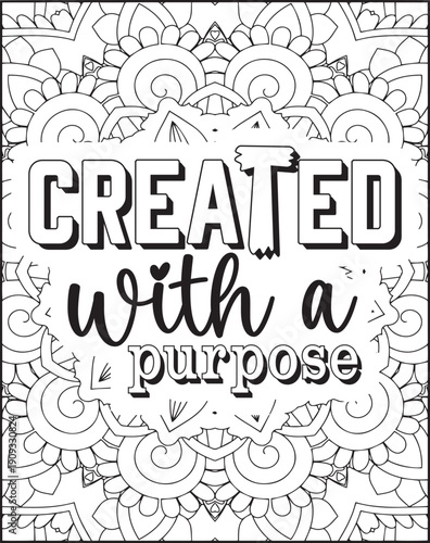 Bible Verse Coloring Page for Adults. Holy Bible Quote Coloring Page.