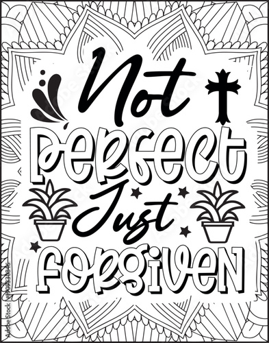 Bible Verse Coloring Page for Adults. Holy Bible Quote Coloring Page.