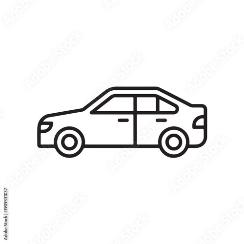 Vector illustration of a retro sports car driving on the road with detailed wheels and automotive design