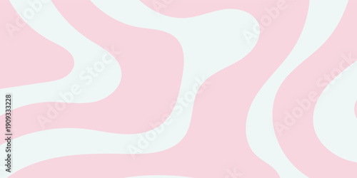 Abstract retro wavy pattern background in soft pastel pink and cream colors, fluid modern design element for graphic projects