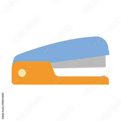 Flat Stapler Vector Office Stationery Equipment