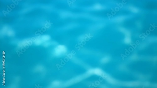 Rippling cyan water surface with soft light refractions