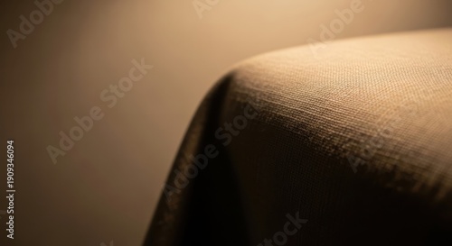 Neutral Cotton Fabric Displays Soft Texture and Elegant Drape