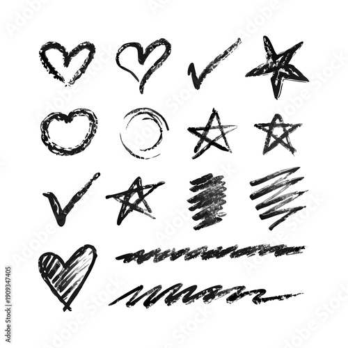 hand drawn vector illustration of heart