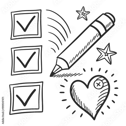 hand drawn icons